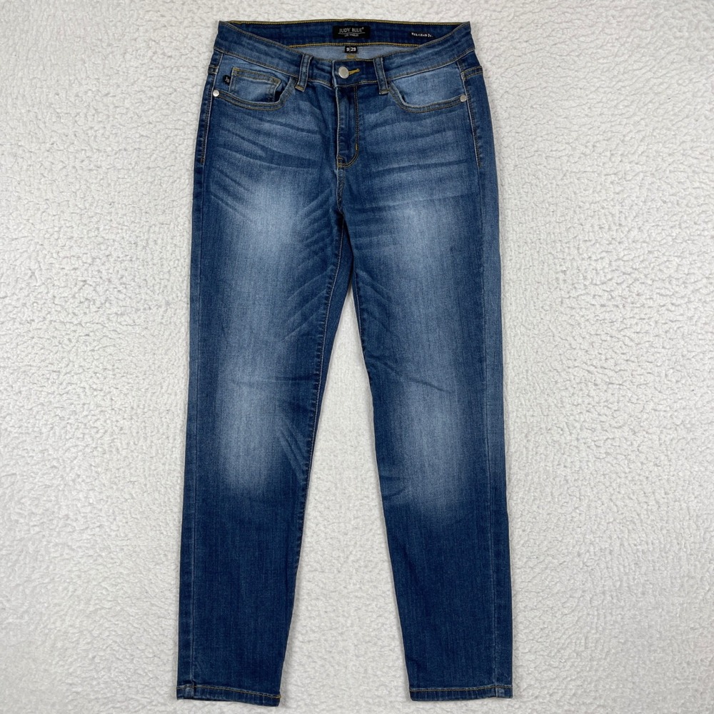 Judy Blue Relaxed Fit Skinny Jeans Womens 9/29 Blue Medium Stretch JB82103MD‎